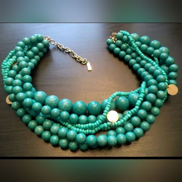 Sugarfix Heavy Turquoise Necklace - Picture 1 of 2